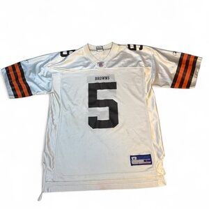 Reebok White NFL Mesh Jersey Size L with Blue and Red Patch